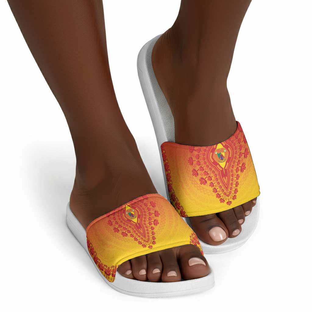 Cameroon African Dashiki Slide Sandals