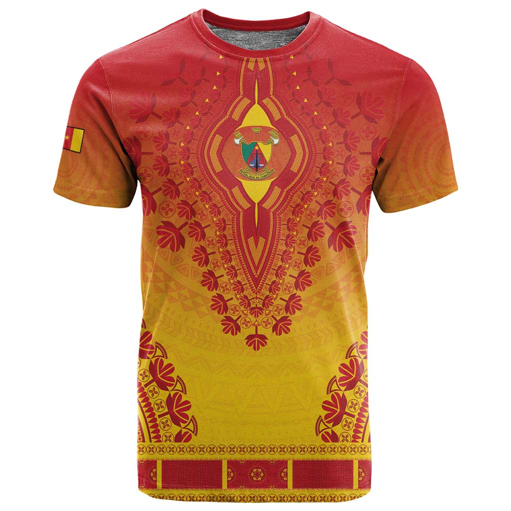 Personalized Afro Cameroon T shirt African Dashiki Style - African Pride