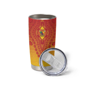 Personalized Afro Cameroon Tumbler Cup African Dashiki Style - African Pride