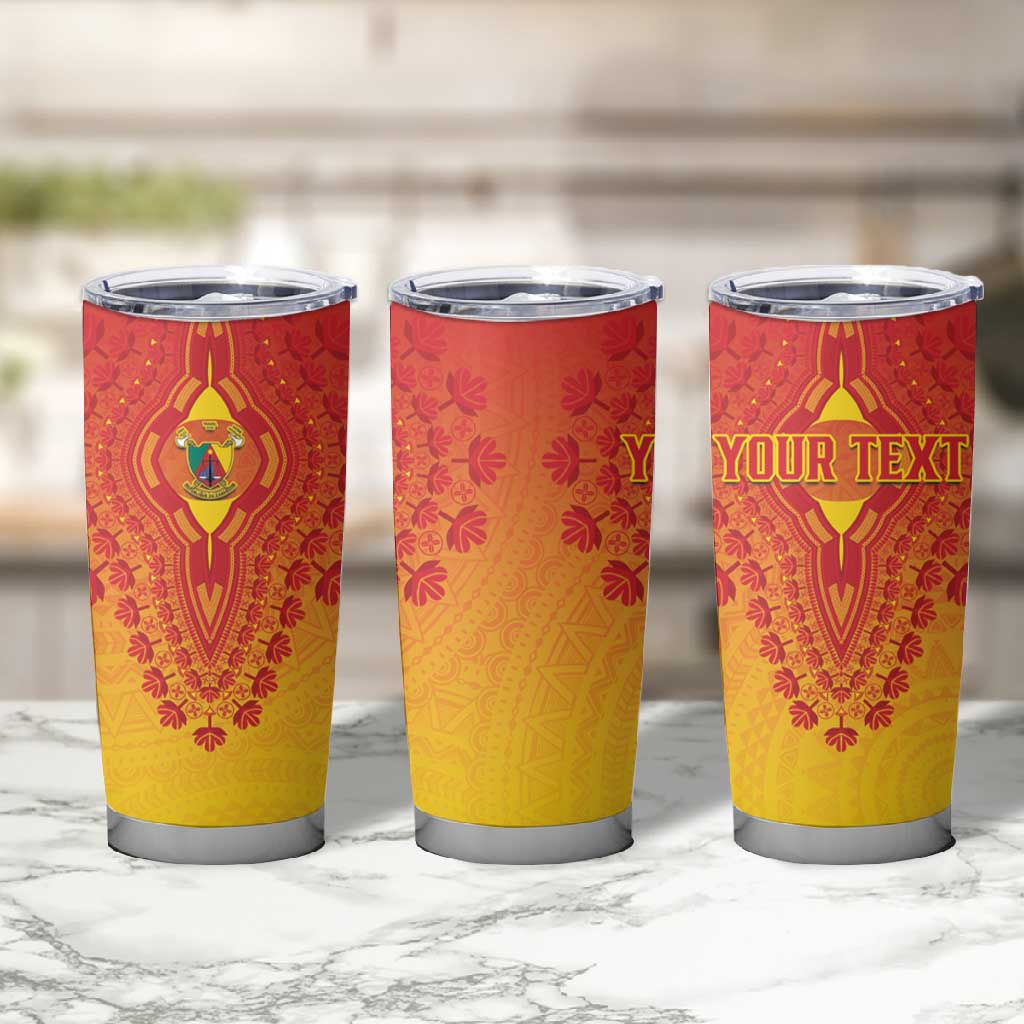 Personalized Afro Cameroon Tumbler Cup African Dashiki Style - African Pride