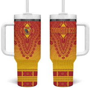 Personalized Afro Cameroon Tumbler With Handle African Dashiki Style - African Pride