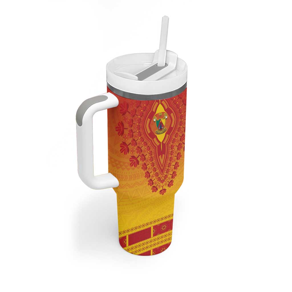 Personalized Afro Cameroon Tumbler With Handle African Dashiki Style - African Pride