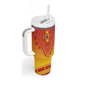 Personalized Afro Cameroon Tumbler With Handle African Dashiki Style - African Pride