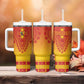 Personalized Afro Cameroon Tumbler With Handle African Dashiki Style - African Pride