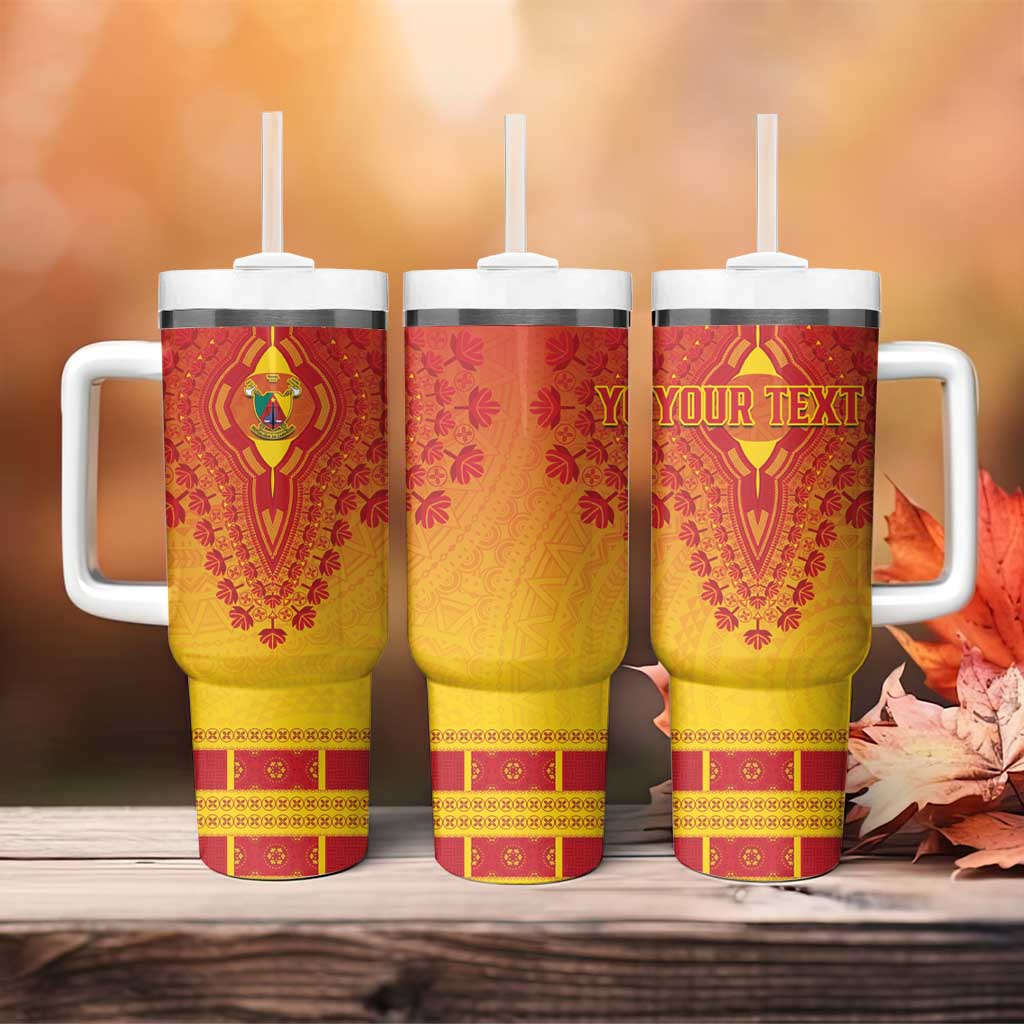 Personalized Afro Cameroon Tumbler With Handle African Dashiki Style - African Pride