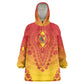 Personalized Afro Cameroon Wearable Blanket Hoodie African Dashiki Style - African Pride