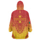 Personalized Afro Cameroon Wearable Blanket Hoodie African Dashiki Style - African Pride