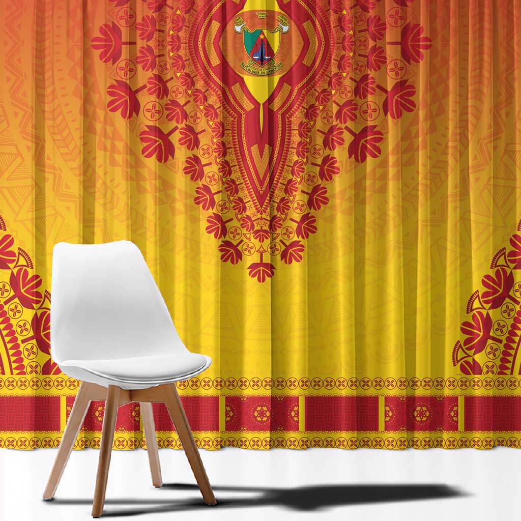 Afro Cameroon Window Curtain African Dashiki Style - African Pride