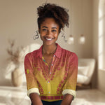 Personalized Afro Cameroon Women Casual Shirt African Dashiki Style - African Pride