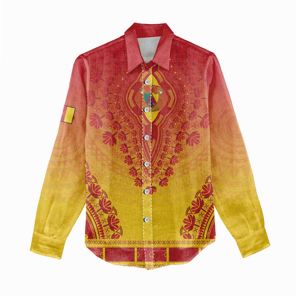 Personalized Afro Cameroon Women Casual Shirt African Dashiki Style - African Pride