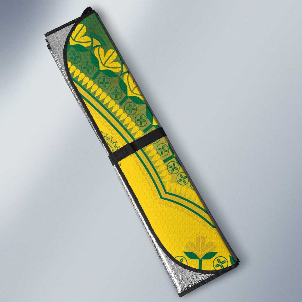 Ghana African Dashiki Auto Sun Shade