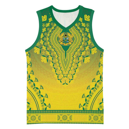 Personalized Afro Ghana Basketball Jersey African Dashiki Style - African Pride