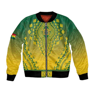 Personalized Afro Ghana Bomber Jacket African Dashiki Style - African Pride