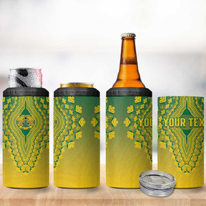 Personalized Afro Ghana 4 in 1 Can Cooler Tumbler African Dashiki Style - African Pride