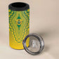 Personalized Afro Ghana 4 in 1 Can Cooler Tumbler African Dashiki Style - African Pride