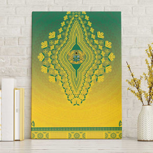 Afro Ghana Canvas Wall Art African Dashiki Style - African Pride