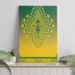Afro Ghana Canvas Wall Art African Dashiki Style - African Pride
