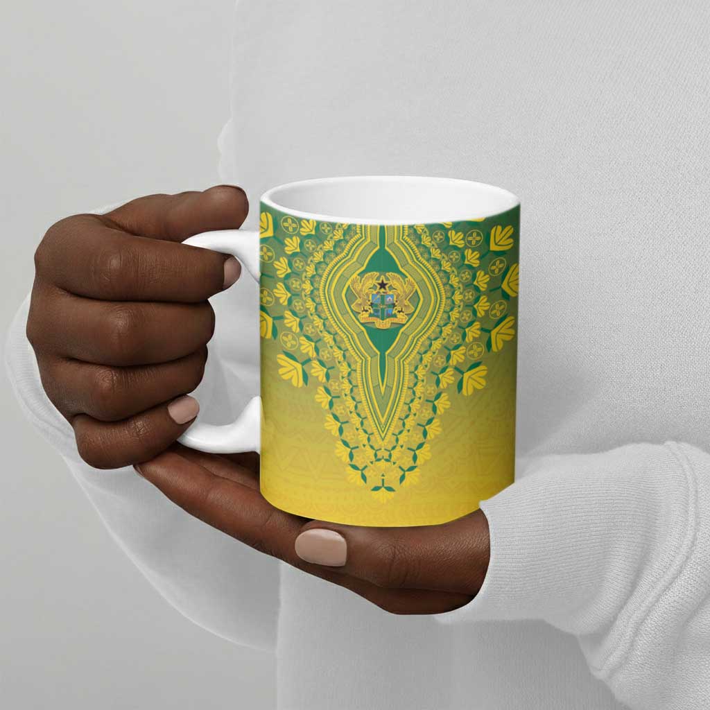 Personalized Ghana African Dashiki Ceramic Mug
