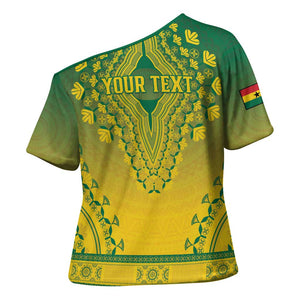 Personalized Ghana African Dashiki Cross Shoulder Shirt