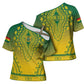 Personalized Ghana African Dashiki Cross Shoulder Shirt