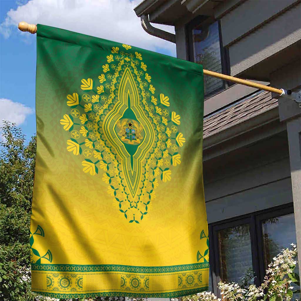 Afro Ghana Garden Flag African Dashiki Style - African Pride