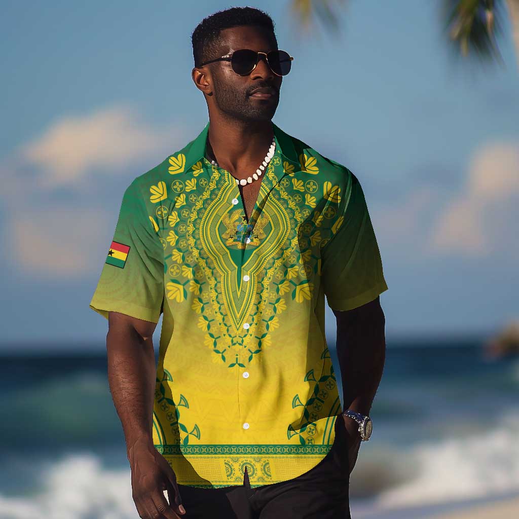 Personalized Afro Ghana Hawaiian Shirt African Dashiki Style - African Pride