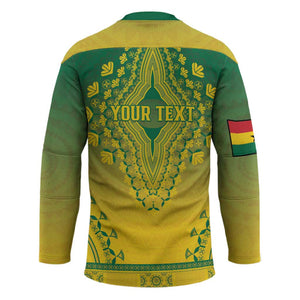 Personalized Ghana African Dashiki Hockey Jersey