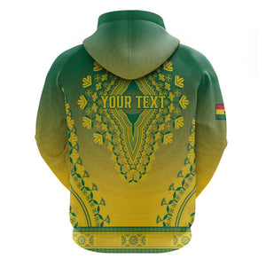 Personalized Afro Ghana Hoodie African Dashiki Style - African Pride