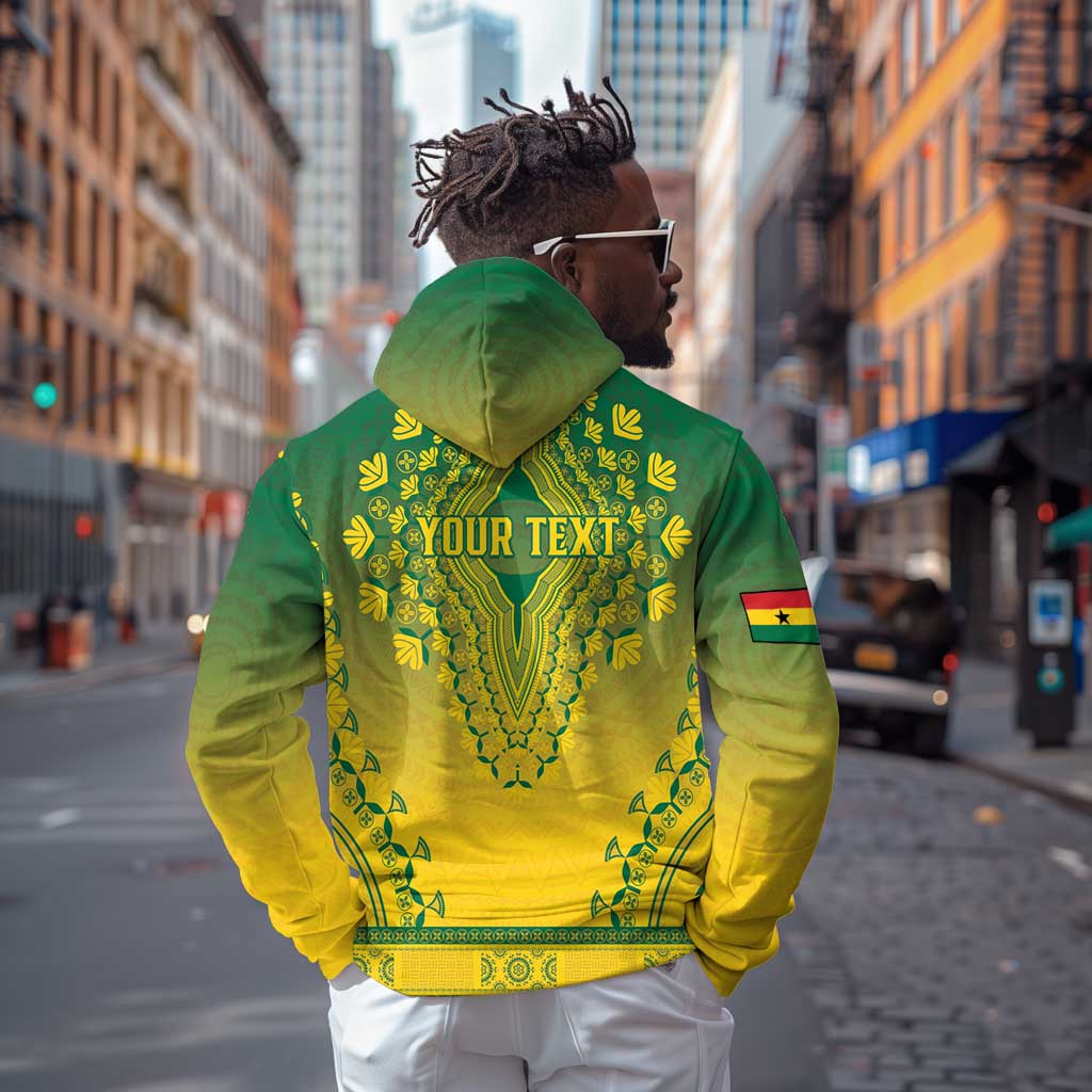 Personalized Afro Ghana Hoodie African Dashiki Style - African Pride