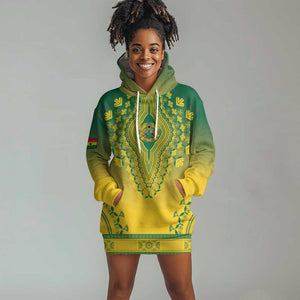Personalized Afro Ghana Hoodie Dress African Dashiki Style - African Pride