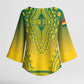 Personalized Ghana African Dashiki Kimono Sleeve Blouse