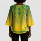 Personalized Ghana African Dashiki Kimono Sleeve Blouse
