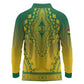 Personalized Afro Ghana Long Sleeve Polo Shirt African Dashiki Style - African Pride
