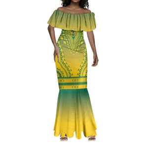 Personalized Afro Ghana Mermaid Dress African Dashiki Style - African Pride