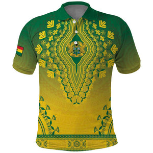 Personalized Afro Ghana Polo Shirt African Dashiki Style - African Pride