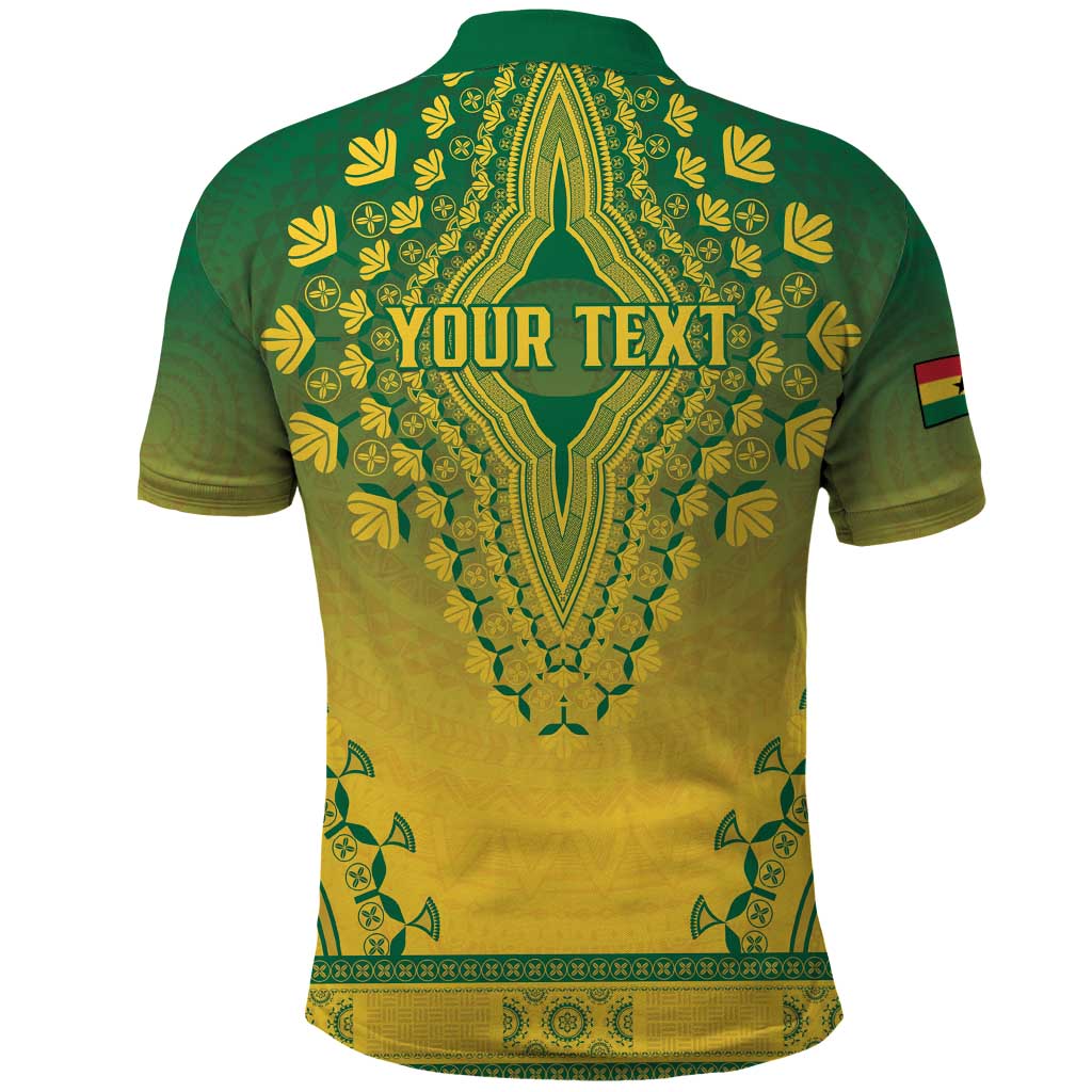 Personalized Afro Ghana Polo Shirt African Dashiki Style - African Pride