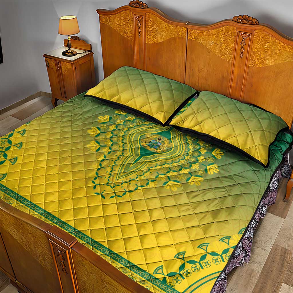 Afro Ghana Quilt Bed Set African Dashiki Style - African Pride