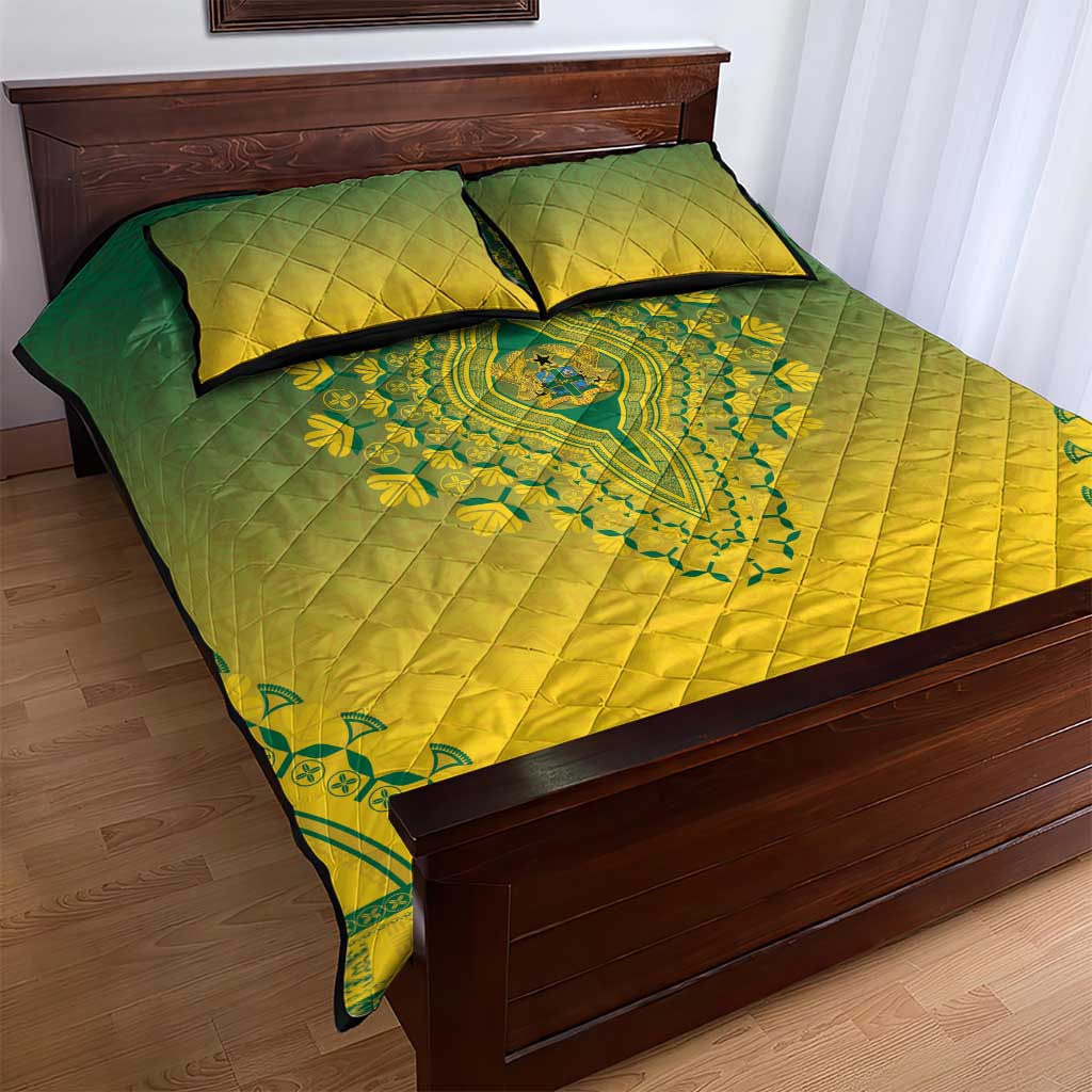 Afro Ghana Quilt Bed Set African Dashiki Style - African Pride