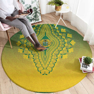 Afro Ghana Round Carpet African Dashiki Style - African Pride