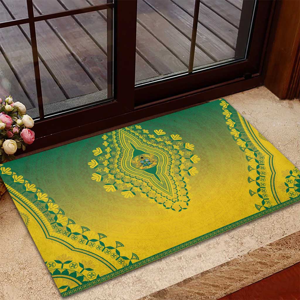 Afro Ghana Rubber Doormat African Dashiki Style - African Pride