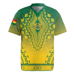 Personalized Afro Ghana Rugby Jersey African Dashiki Style - African Pride