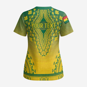 Personalized Ghana African Dashiki Scrub Top - African Pride