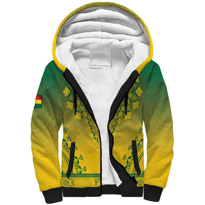 Personalized Afro Ghana Sherpa Hoodie African Dashiki Style - African Pride