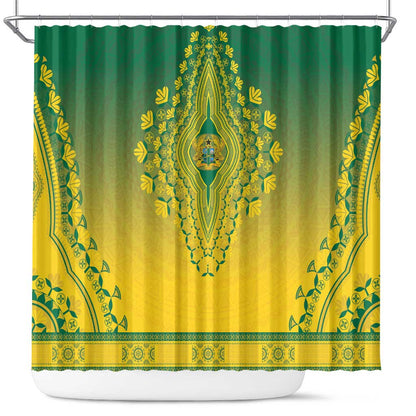 Afro Ghana Shower Curtain African Dashiki Style - African Pride