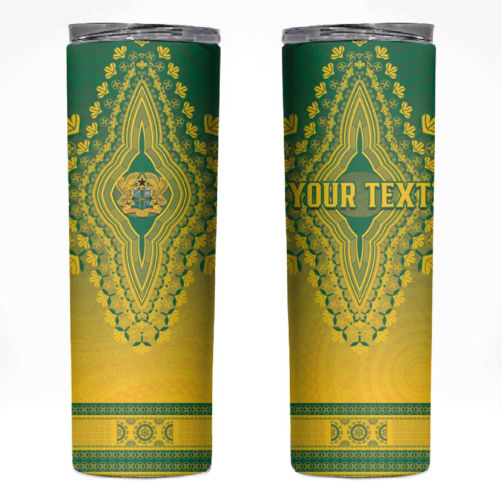 Personalized Afro Ghana Skinny Tumbler African Dashiki Style - African Pride