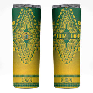 Personalized Afro Ghana Skinny Tumbler African Dashiki Style - African Pride