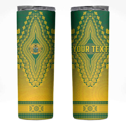 Personalized Afro Ghana Skinny Tumbler African Dashiki Style - African Pride