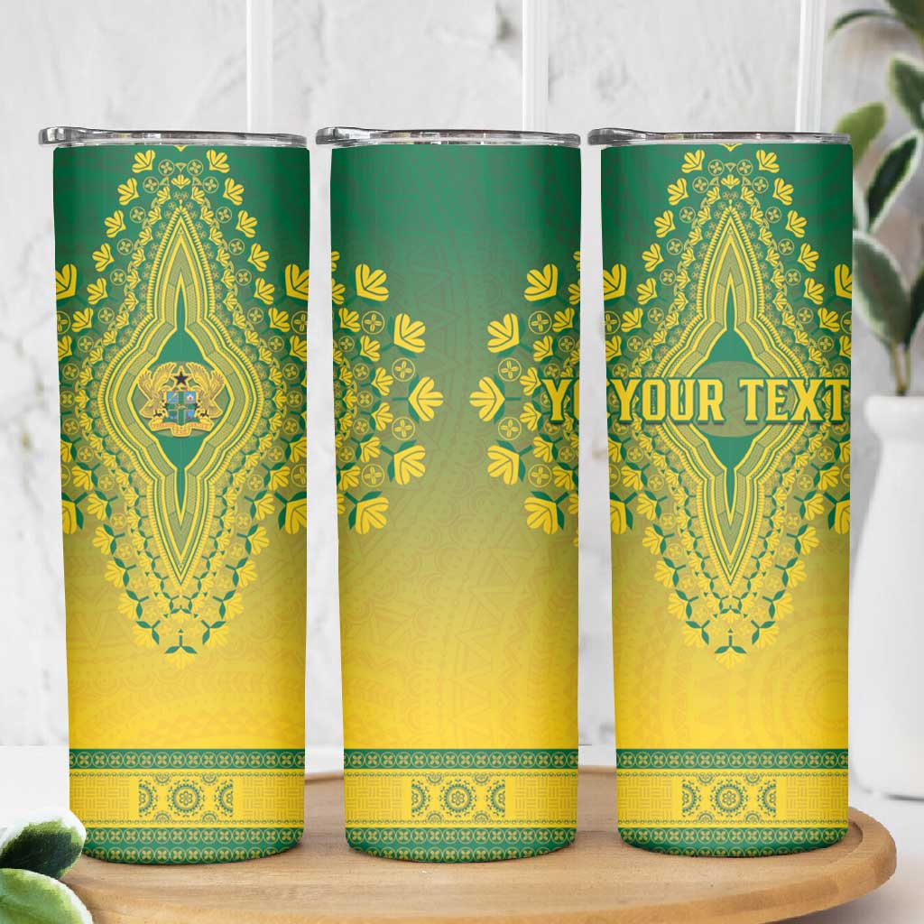 Personalized Afro Ghana Skinny Tumbler African Dashiki Style - African Pride