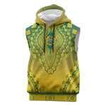 Personalized Afro Ghana Sleeveless Hoodie African Dashiki Style - African Pride
