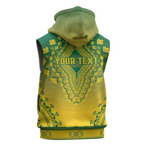 Personalized Afro Ghana Sleeveless Hoodie African Dashiki Style - African Pride